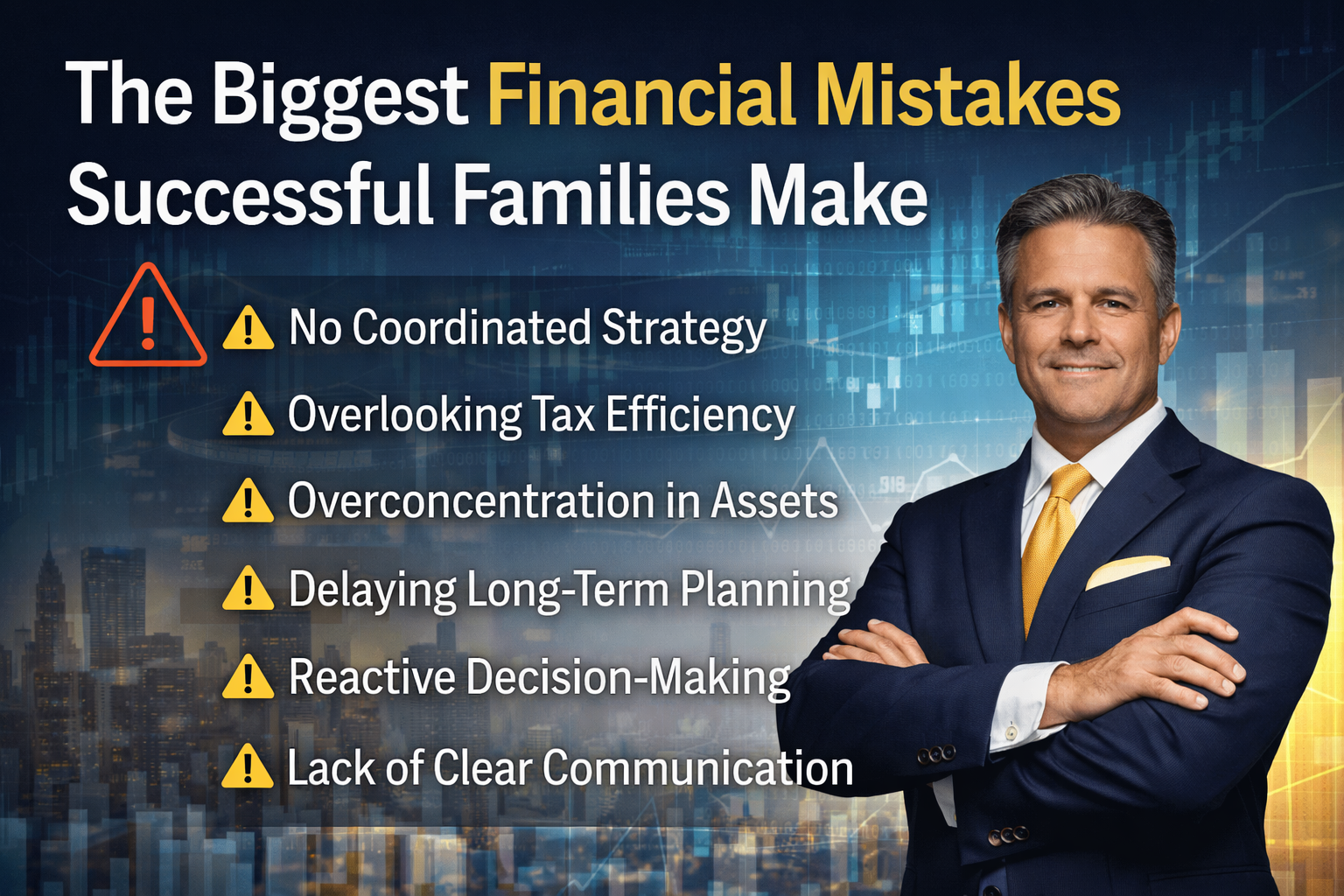 financial mistakes successful families should avoid in wealth planning